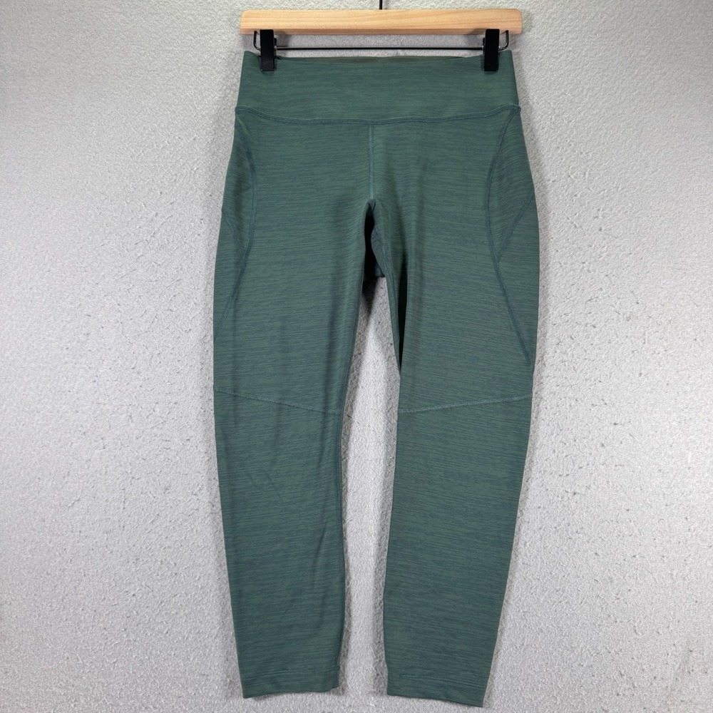 Outdoor Voices Cool Form 7/8 Cropped Leggings Womens Medium Green Active Workout
